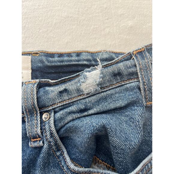 McGuire Distressed Stripe Down The Side Legs Crop Jeans Size 28 - Picture 9 of 16